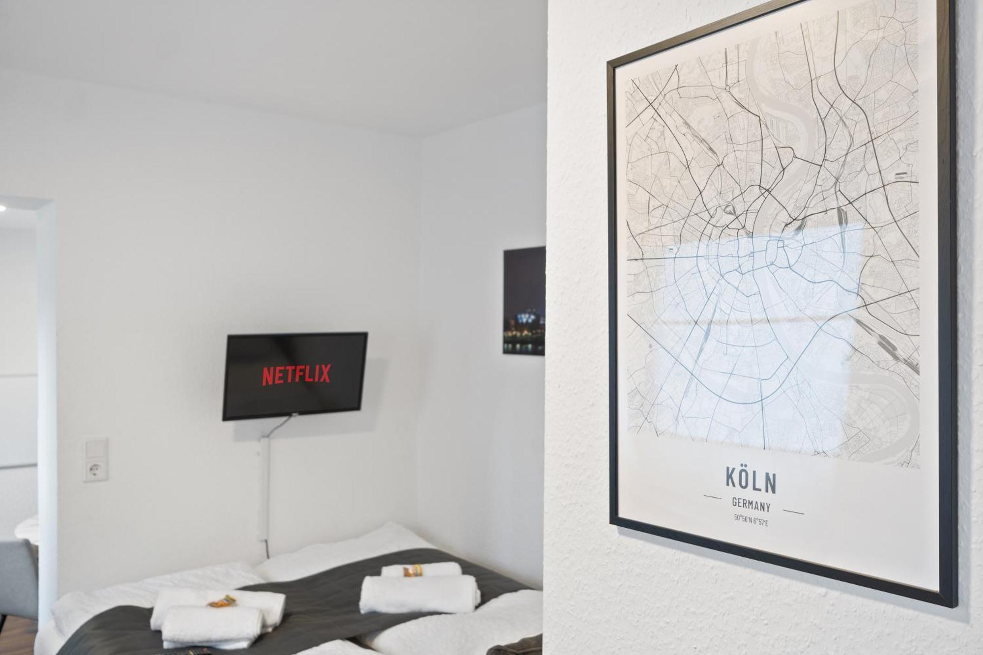 Modernes Apartement Am Rhein In Ruhiger Lage 科隆 外观 照片